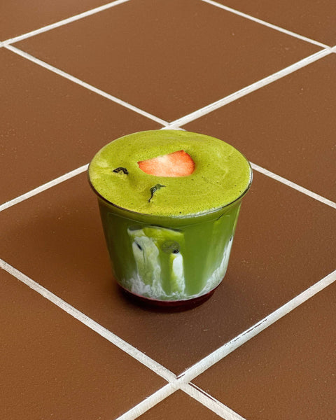 Matcha Strawberry Latte (ICED)