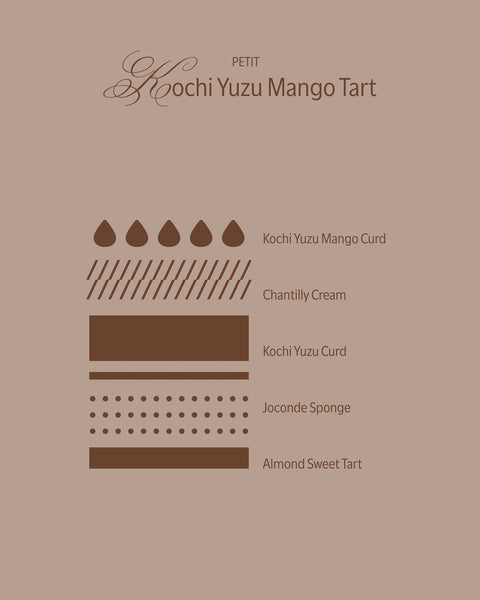 PETIT Kochi Yuzu Mango Tart
