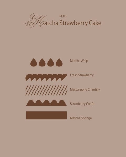PETIT Matcha Strawberry Cake