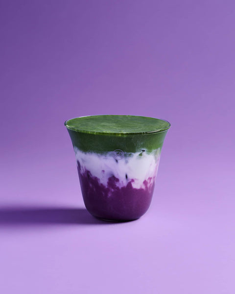 Ube Matcha Latte (Iced)